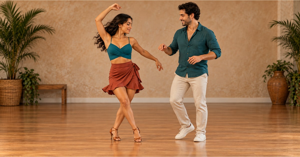 Follower Hook Turn salsa move (la, intermediate)