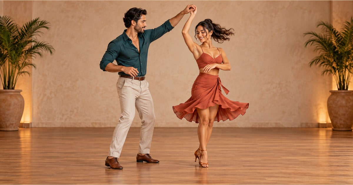 Triple Outside Turn salsa move (la, advanced)
